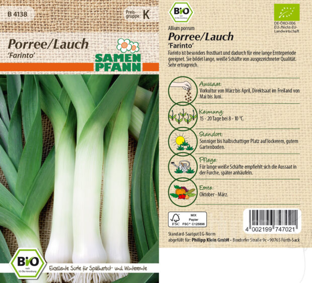 Porree/Lauch Farinto, BIO