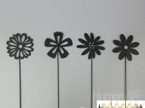 Blume am Stab 4fach
