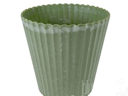 Topf Welle/Kunststoff, ca. Ø20/16xH19cm,