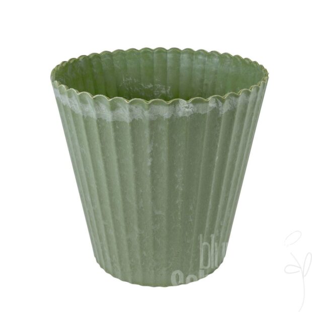 Topf Welle/Kunststoff, ca. Ø20/16xH19cm,