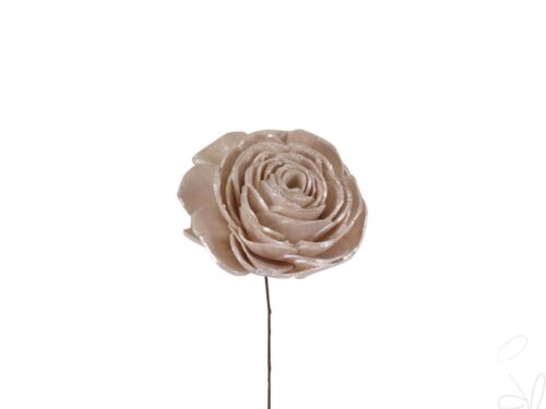 Solablüte Beauty Rose am Draht, ca. Ø 6cm,