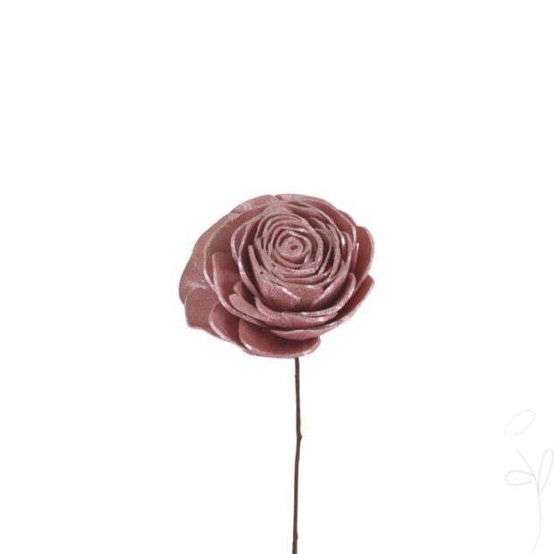 Solablüte Beauty Rose am Draht, ca. Ø 6cm,