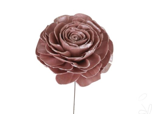 Solablüte Beauty Rose am Draht, ca. Ø 12cm,