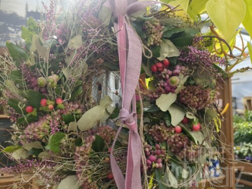 Werkstück Herbstlicher Türkranz