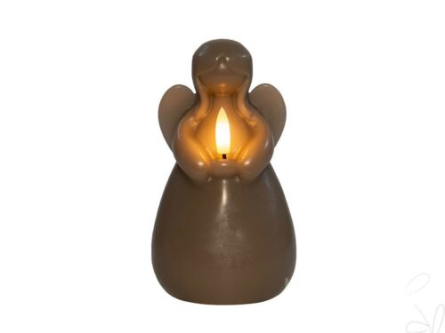 LED-Engel /Wachs, ca. 8,5 x H 14,5cm,