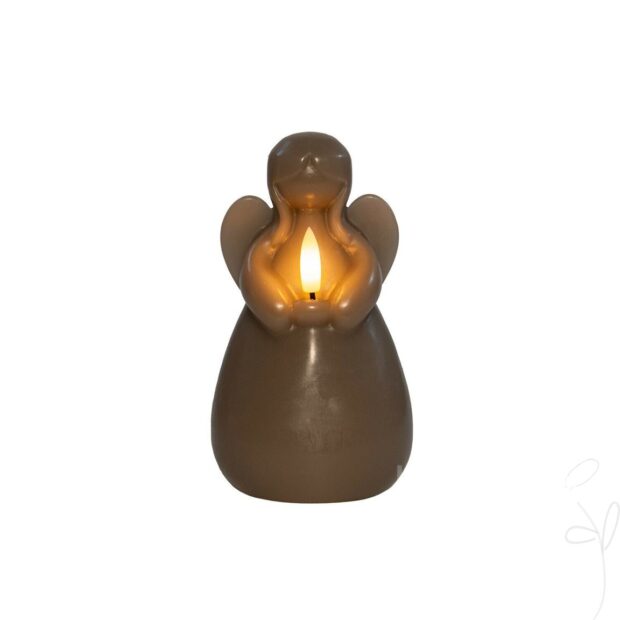 LED-Engel /Wachs, ca. 8,5 x H 14,5cm,
