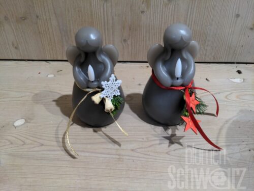 Werkstück Lichtengel mit Batterie