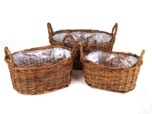 Schale oval mit Griffen 38x27x23cm