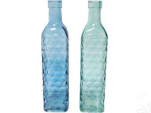 Flaschenvase 2fach 6x6x25,7cm