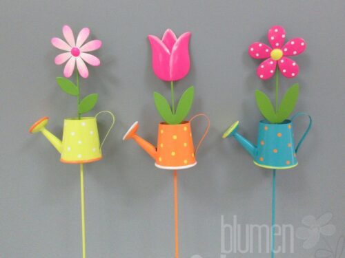 Giesskanne Blumen a.St. 3fach 8,5x4x36cm