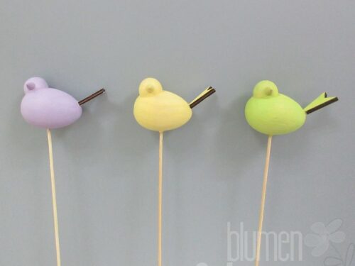 Vogel am Stab 3fach 8,5x4,2x31cm