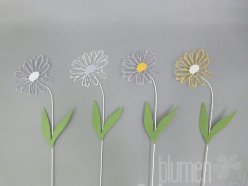 Blume am Stab 4fach 12x45,5cm