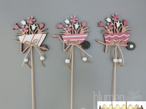 Schubkarre am Stab 3fach 9,5x27cm