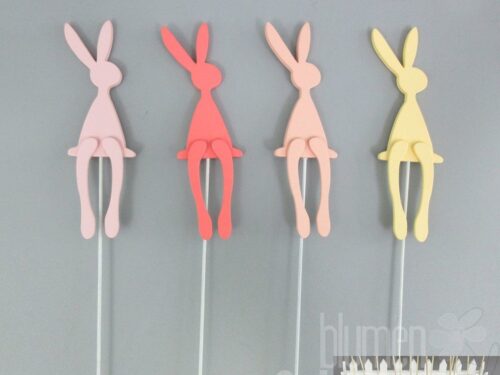 Hase sitzend am Stab 4fach 5x34cm