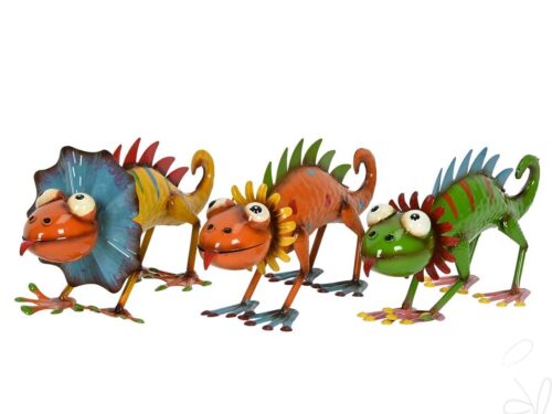 Leguan 3fach 36x17x18cm