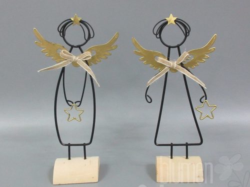 Engelsilhouette 2fach 13x5x27cm
