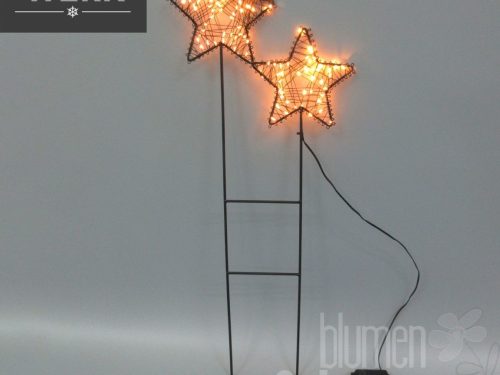 Winterwerk LED-Sterne x2 D25,5x63cm