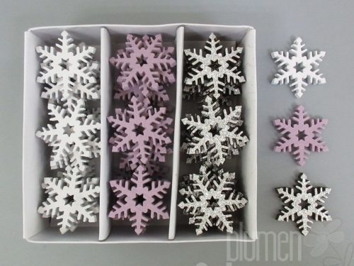 Streu Schneeflocke 3fach,54er Box D3cm