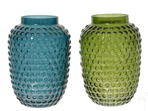 Vase glas 2col ass